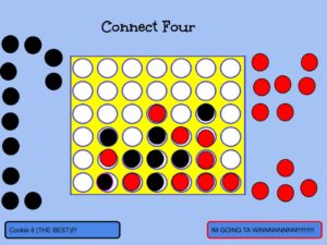 Google Meet activities - connect 4