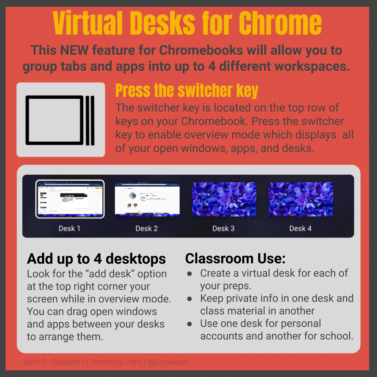 Virtual Desks for Chromebooks