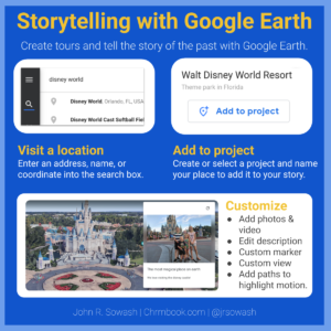 Instructions: tell stories with Google Earth