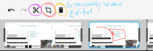 Screencastify editor