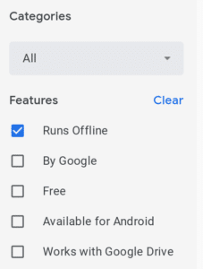 Working offline on your chromebook - Chrome apps