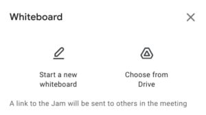Google Meet - Jamboard Integration