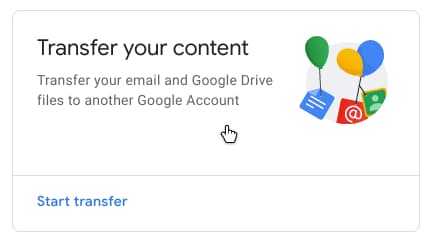 Transfer your content