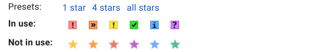 Organize gmail with superstars!