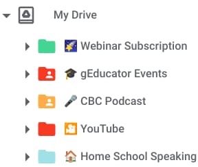 organize Google drive by adding emoji to your folder names