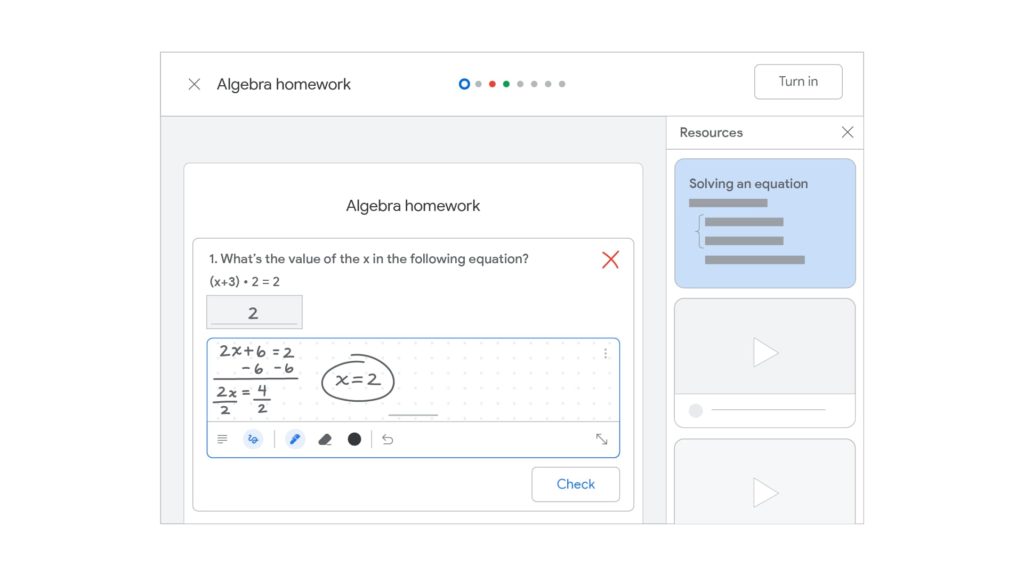 practice sets for Google Classroom