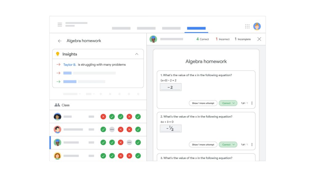 Practice sets for Google classroom - auto grader