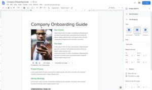 Image positioning in Google Docs