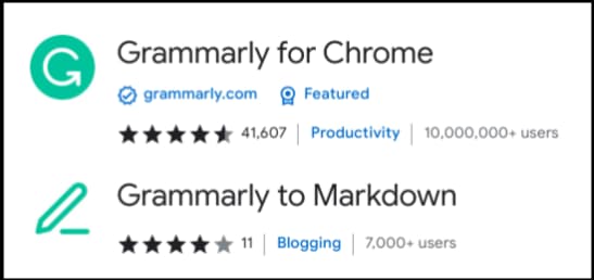 New Chrome webstore badges